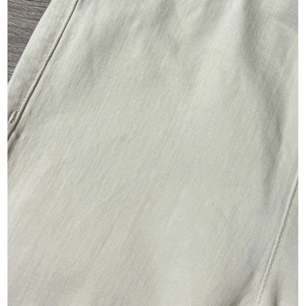 Free People Penny Stretch Pull-On Mid Rise Flare Jeans Worn White SZ 29 (28x33) - Picture 5 of 11